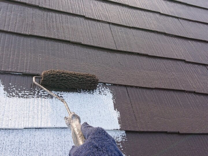 ⑩屋根上塗り 一回目