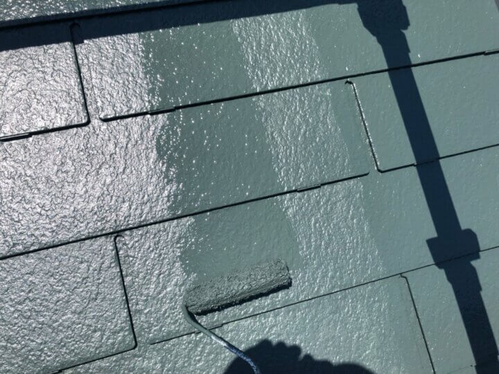 ⑩屋根上塗り 二回目