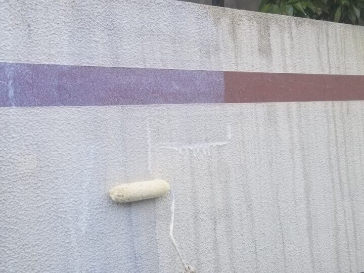 ⑨外塀下塗り