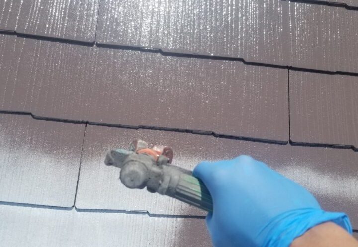 ⑧屋根上塗り 一回目