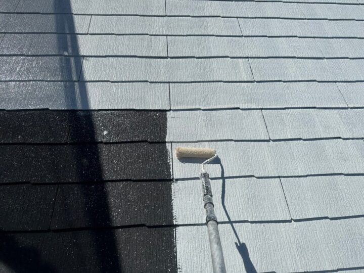 ⑧屋根下塗り