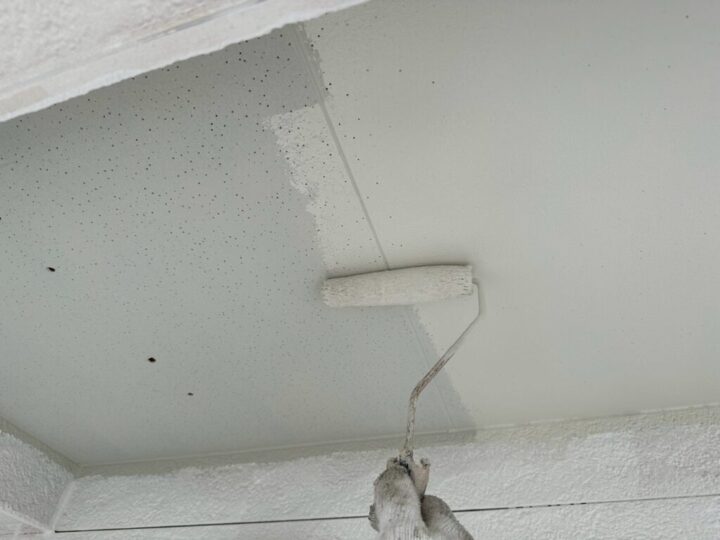 ⑨軒天塗装 二回目