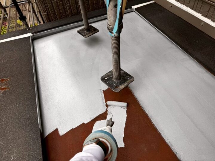 ⑦鉄部錆止め塗布