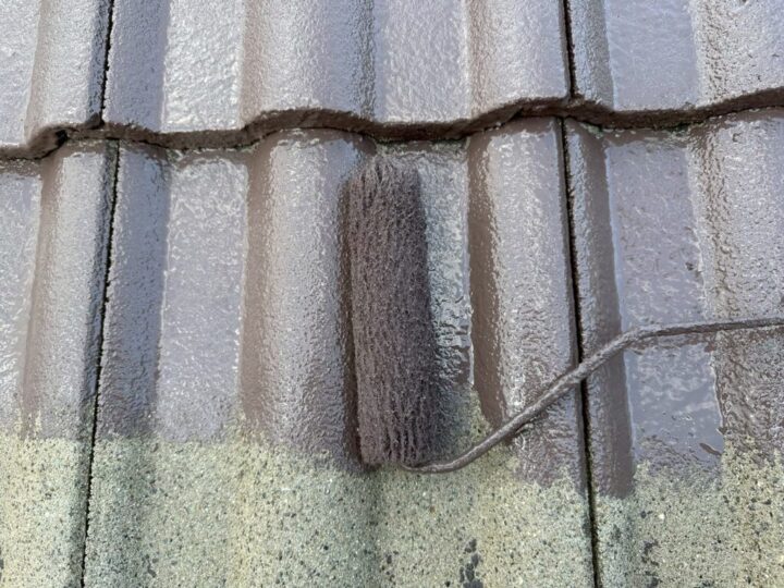 ⑩屋根上塗り 一回目