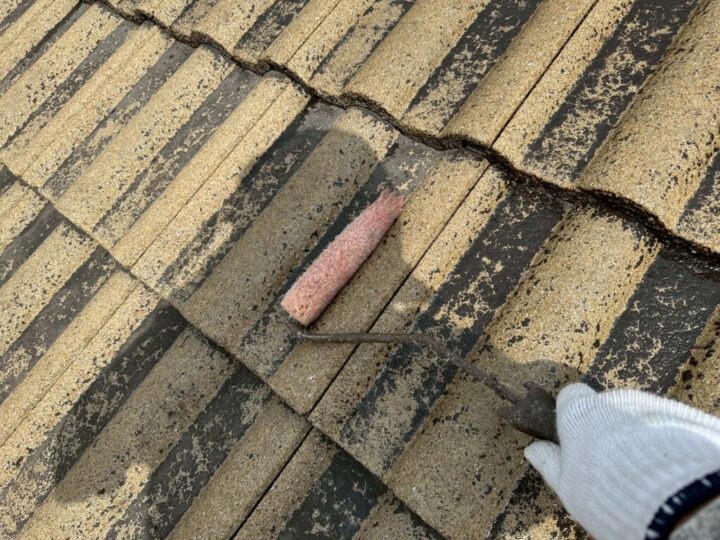 ⑨屋根下塗り 二回目