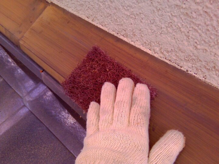 ②鉄部・木部ケレン清掃