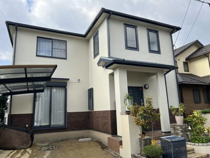 広島市東区 Ｎ様邸 外壁塗装・屋根葺き替え工事