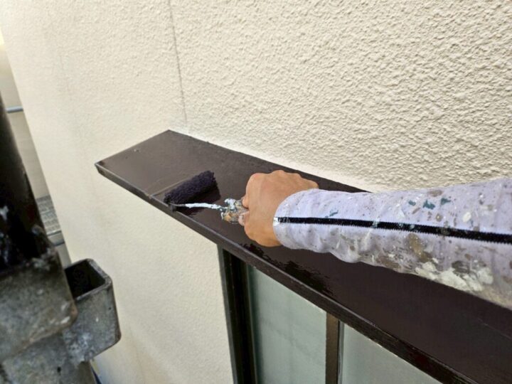 ⑧鉄部・木部上塗り 二回目