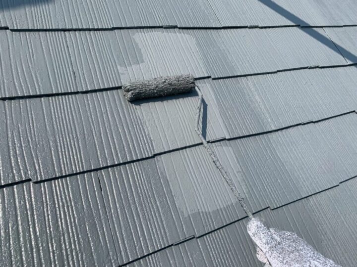 ⑧屋根上塗り 二回目