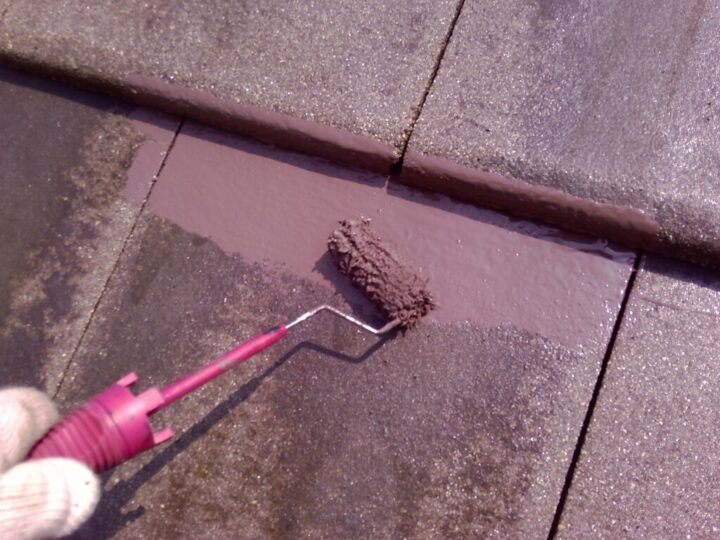 ⑩屋根上塗り 一回目