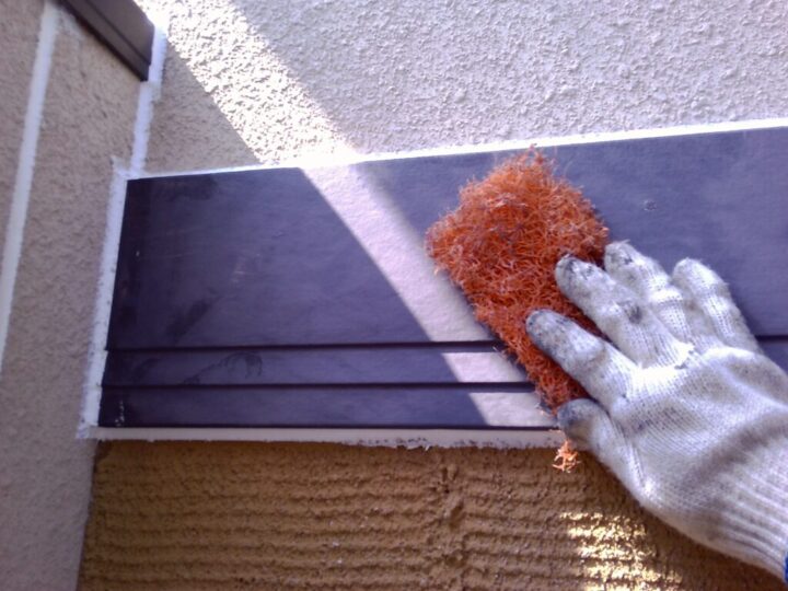 ⑥鉄部・木部ケレン清掃