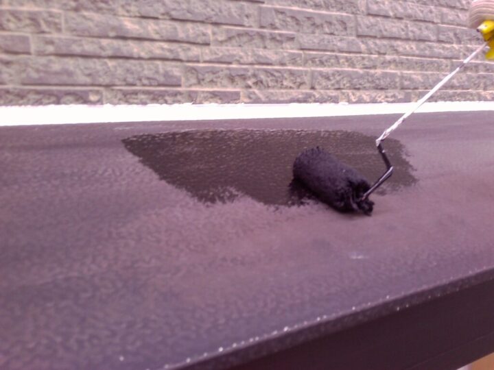 ⑥鉄部錆止め塗布