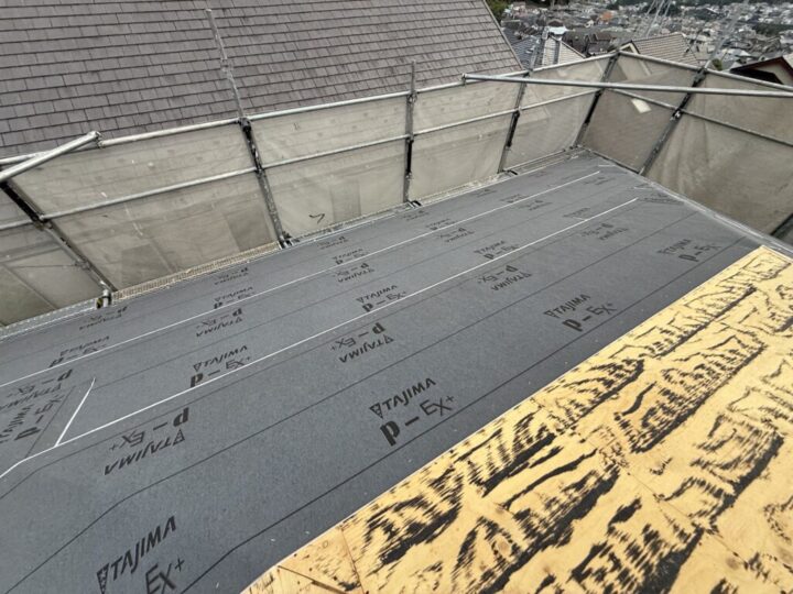 ―屋根葺き替え工事―