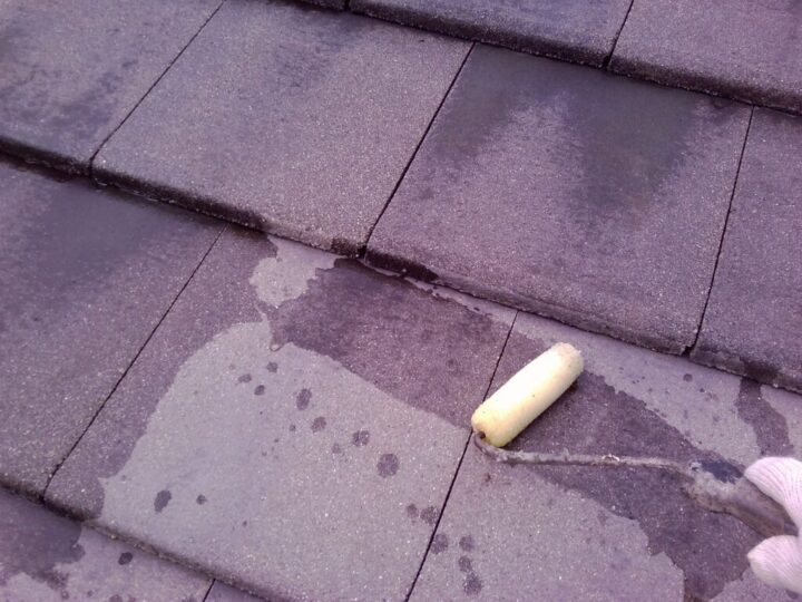 ⑧屋根下塗り 一回目